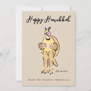 Happy Hanukkah vom Holiday Armadillo Feiertagskarte