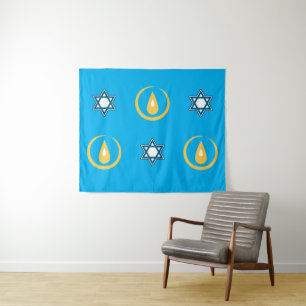 Happy Hanukkah Wandteppich