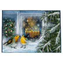Happy Hanukkah. Winterbilder