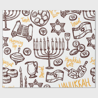 Happy Hanukkah Wrapping Paper Geschenkpapier