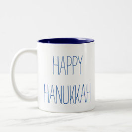 Happy Hanukkah Zweifarbige Tasse
