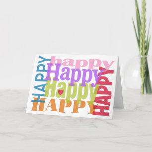 Happy Happy Heart Anniversary Card Karte