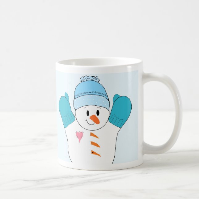 Happy Happy Snowman Kaffeetasse (Rechts)