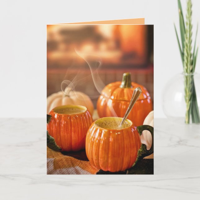 HAPPY HARVEST (ANTIHALLOWEEN) PUMPKIN-KARTEN KARTE (Vorderseite)