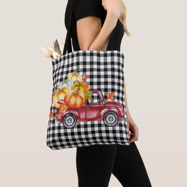 Happy Harvest Vintag Red Truck Tote Bag Tasche (Von Nahem)