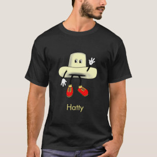 Happy Hat Cartoon T - Shirt