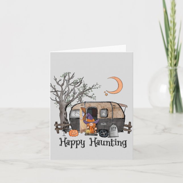 Happy Haunting | Halloween Camper | Spooky Hexe (Vorderseite)
