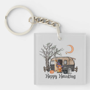 Happy Haunting   Halloween Camper   Spooky Hexe Schlüsselanhänger