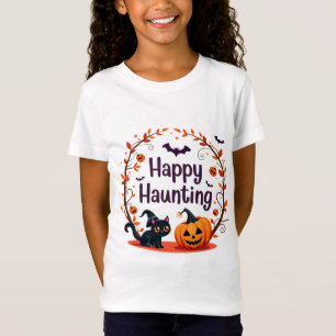 Happy Haunting Halloween Design T-Shirt