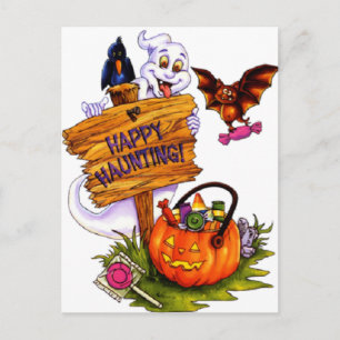 Happy Haunting Postkarte