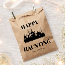 Happy Haunting | Spooky Halloween Candy Favor Bags