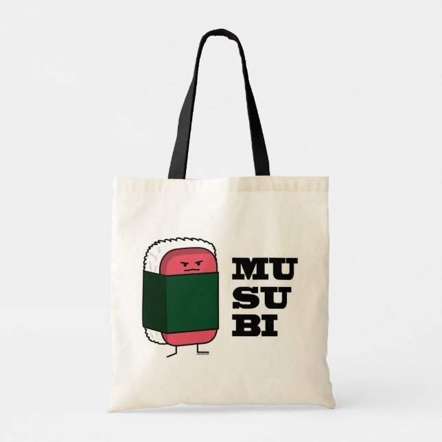 Happy Hawaiian Musubi Sushi Nori Tragetasche (Rückseite)