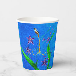 Happy Hawaiian Orchid Bird Pappbecher