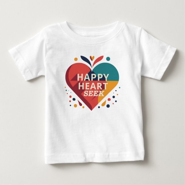 Happy Heart Baby T-shirt (Vorderseite)