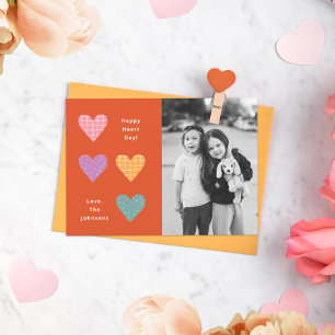 Happy Heart Day Pastel Hearts Familie Valentine Einladung