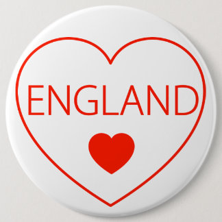 Happy Heart England Button