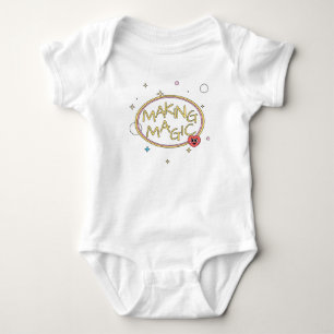 Happy Heart with Stars Baby Strampler