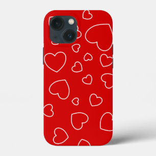 Happy Hearts 3 - Red - Niedlich Girly Case -