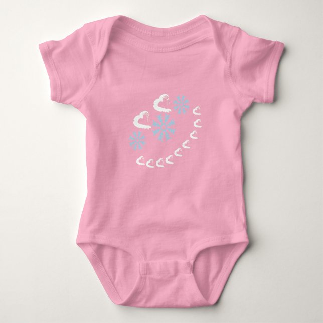 Happy Hearts Baby Bodysuit Baby Strampler (Vorderseite)