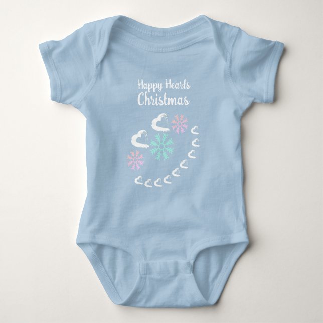 Happy Hearts Baby Bodysuit Strampler (Vorderseite)