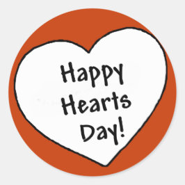 Happy Hearts Day - Aufkleber