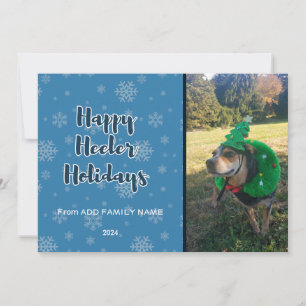 Happy Heeler Holidays Blue Feiertagskarte