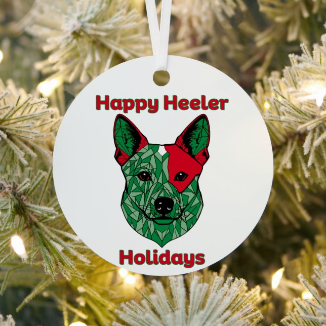Happy Heeler Holidays Ornament Aus Metall (InSitu)