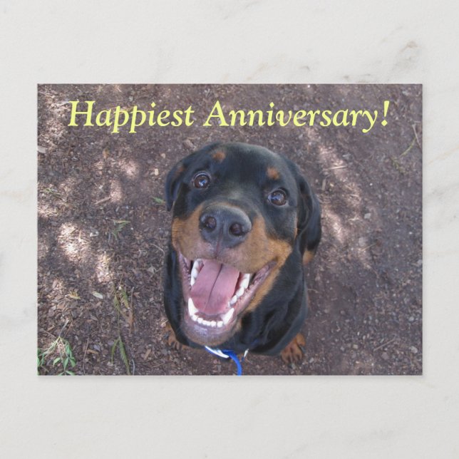Happy Heidi Happiest Anniversary Postcard Postkarte (Vorderseite)