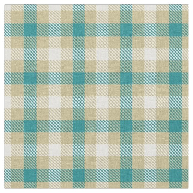 Happy hell schöne blaue Tartan Muster modern Stoff (Nahaufnahme)