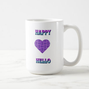 HAPPY HELLO FARBIGES HERZ KAFFEETASSE