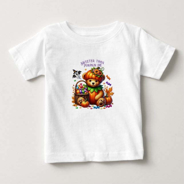 Happy Helloween Niedlich Wizard Bear Baby T-shirt (Vorderseite)