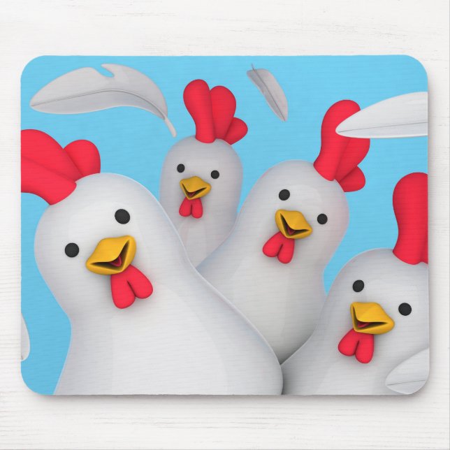 Happy hen clipart mousepad (Vorne)