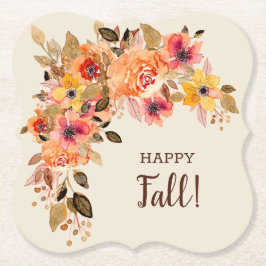 Happy Herbst Blume Blütenhalterung Untersetzer