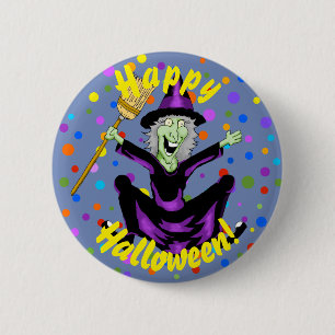 Happy Hexe Halloween Button