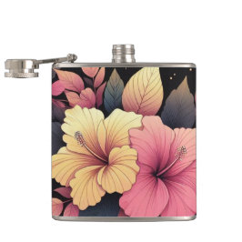 Happy Hibiskus Flachmann