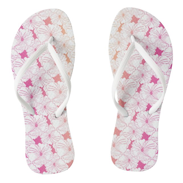 Happy Hibiskus Flip Flops (Fußbett)