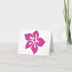 "Happy Hibiskus"-Grußkarten in Fuchsia Karte