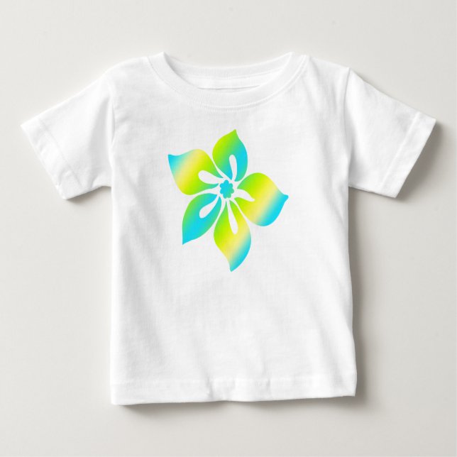 Happy Hibiskus Kleinkind T-Shirt (Vorderseite)