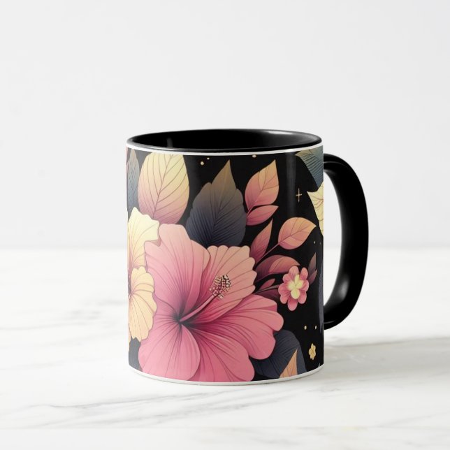 Happy Hibiskus Tasse (VorderseiteRechts)