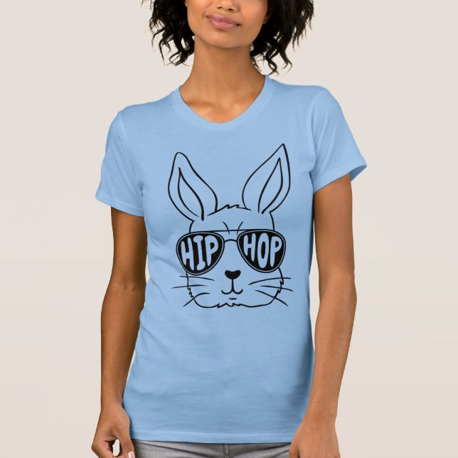 Happy Hip Hop Oster Niedlich Funny Women's Basic T T-Shirt (Vorderseite)