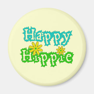 Happy Hippie Magnet