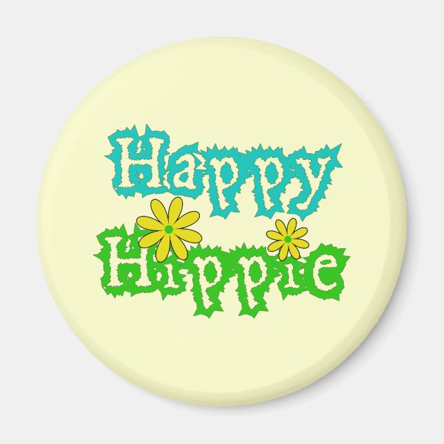 Happy Hippie Magnet (Vorne)