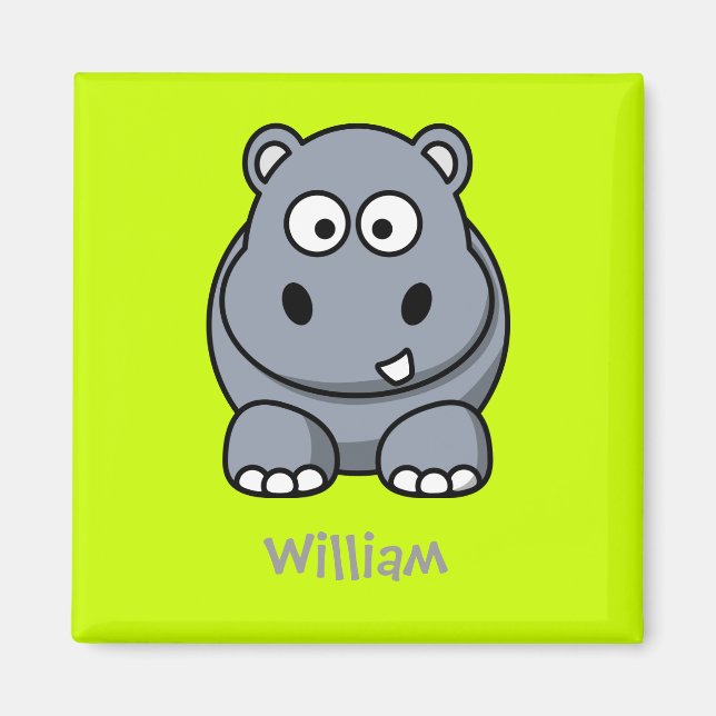 Happy Hippo Magnet (Vorne)