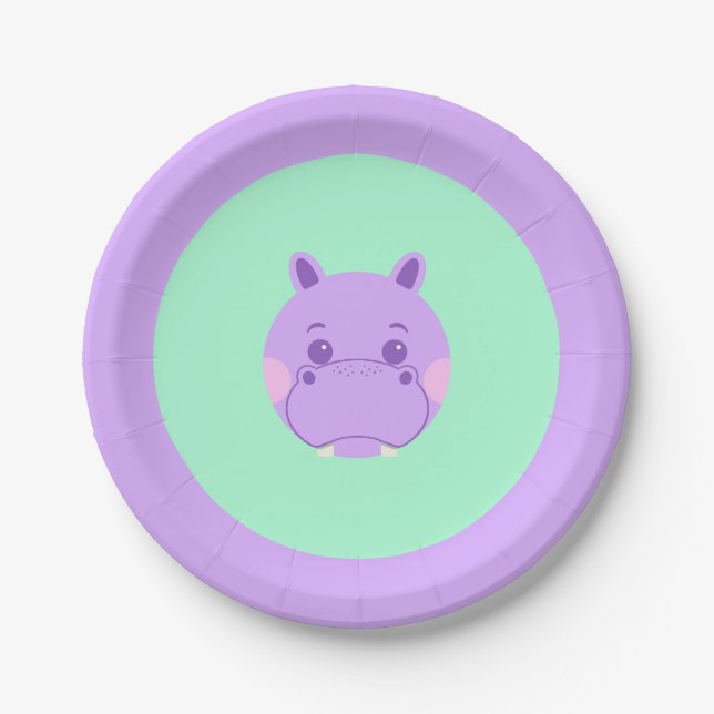 Happy Hippo Pappteller (Vorderseite)