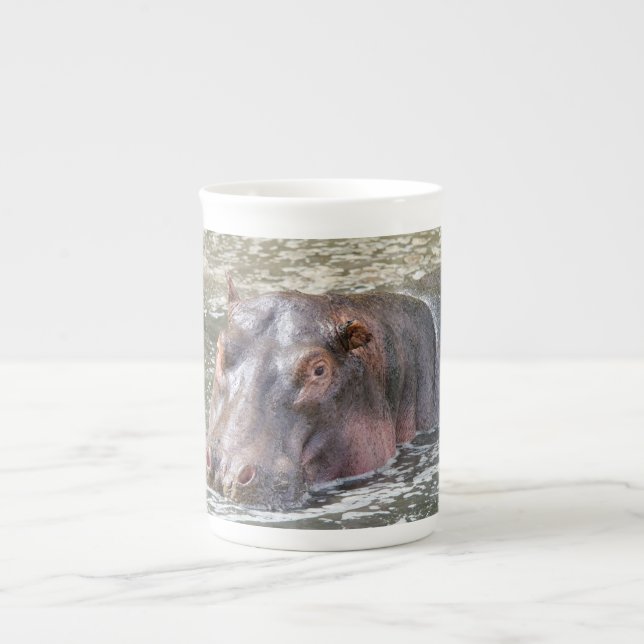 Happy Hippo Prozellantasse (Vorderseite)
