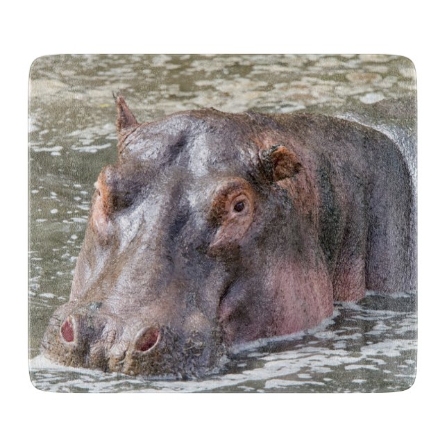 Happy Hippo Schneidebrett (Vorderseite)
