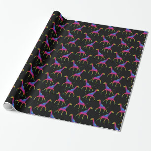 Happy Hippy Giraffe Geschenkpapier
