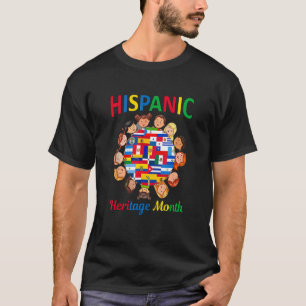 Happy Hispanic Heritage Monat für Kinder Latino Co T-Shirt