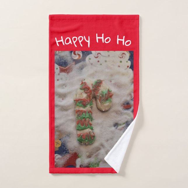 Happy HO HO Cookie Hand Towel (Serviette à main)