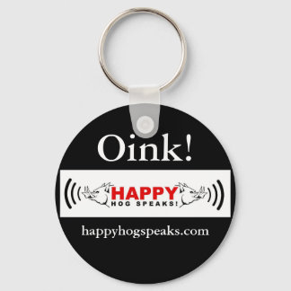 Happy Hog Speaks, copy, Oink, happyhogspeaks.com Schlüsselanhänger
